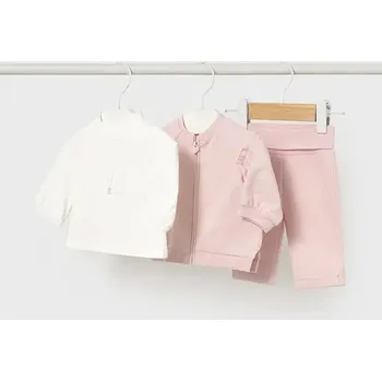 Kojenecká souprava Bavlněná tepláková souprava pro miminka Mayoral Newborn růžová barva, 2607 2607.2B.Newborn.9BYA 30X, vel. 86