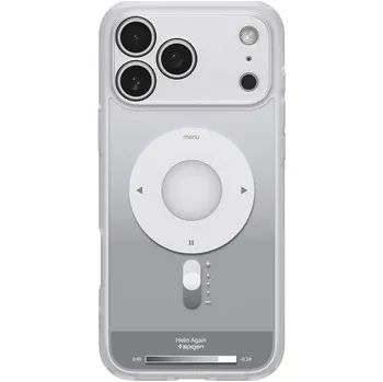 Pouzdro na mobilní telefon Spigen Ultra Hybrid Classic zadní kryt s podporou MagSafe pro Apple iPhone 17 Pro stříbrný