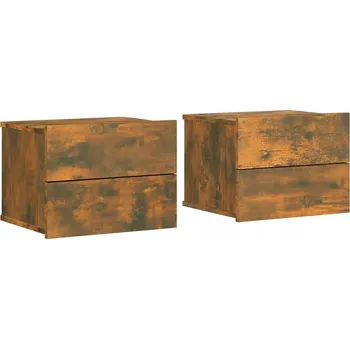 Noční stolek Noční stolky dubové 40x30x30 cm, 2 ks