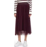 BETTY & CO dámská sukně vínová plisé