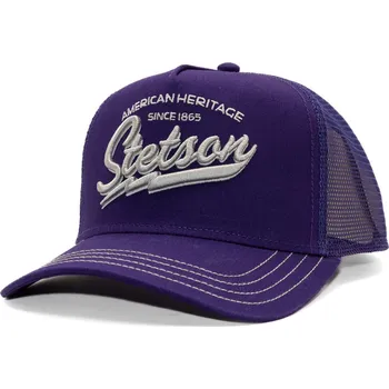 Kšiltovka Kšiltovka Stetson - Trucker Cap American Heritage Classic - Violet