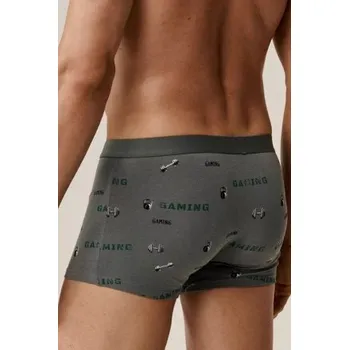 Boxerky 3PACK boxerky Atlantic 3MH-223/25 - gaming Černá-khaki M