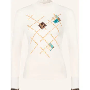 Dámské tričko Marc Cain Dámské Tričko S Dlouhým Rukávem, 112 bright ecru, 44