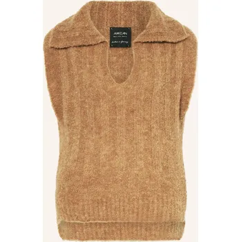 Dámská vesta Marc Cain Dámská Pletená Vesta S Alpakou, 624 milk coffee, 36