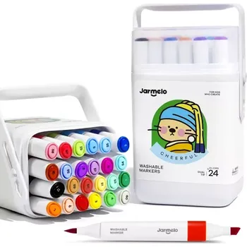 Jarmelo Oboustranné fixy se dvěma hroty v boxu (24 ks)