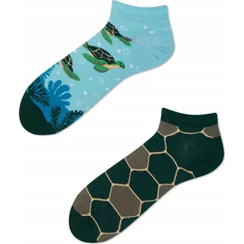 Pánské ponožky Kotníkové Ponožky v želvě - Turtle Time Low - Many Mornings 43-46