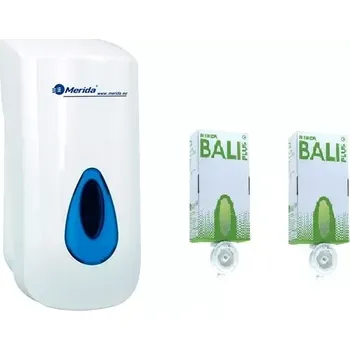 Dávkovač mýdla Merida Dávkovač pěnového mýdla Merida TOP + 2 x pěnové mýdlo Merida Bali plus 700 g