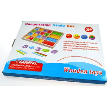 Dřevěná hračka VZDĚLÁVACÍ DŘEVĚNÁ SADA PRO VÝUKU POČÍTÁNÍ - TYČINKY A ČÍSLICE