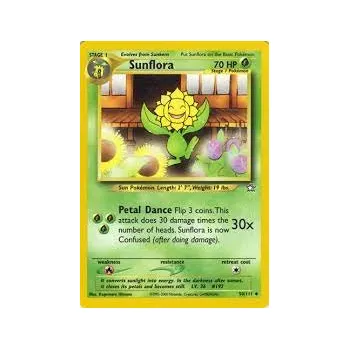 Karetní hra Pokémon NG 050/111 Sunflora - Neo Genesis Stav: Good