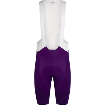 cyklistické kraťasy Rapha Men's Pro Team Bib Shorts - Regular - dark purple / white M