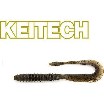 Umělá nástraha Gumová Nástraha Keitech Mad Wag Mini 2.5" 5,3cm Green Pumpkin PP (12ks)