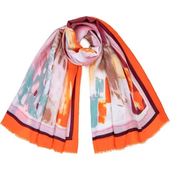 Šála Abstraktní šátek - oranžová