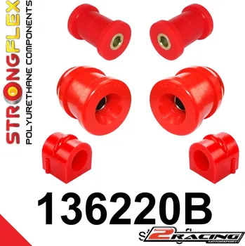 Silentblok nápravy Přední silentbloky kit 136220B (Přední polyuretanové lůžko silentbloky kit)
