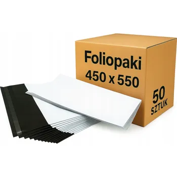 Obálka Plastové obálky 450x550 mm 50 Ks silné bílé fóliové obálky 4XL 50 ks