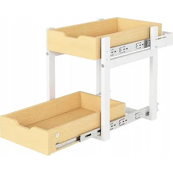 Úložný box Organizér do kuchyně 28 x 40 x 42 cm černý