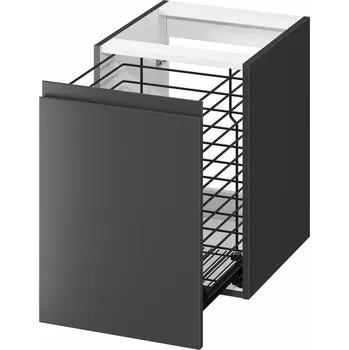 Koupelnový nábytek CERSANIT 3D Skříňka Cersanit Moduo 40 s košem na prádlo antracit, S590-115 S590-115