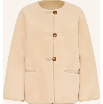 Dámský blejzr Mrs & Hugs Dámská Plyšová Bunda, krémová, 38