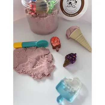 kinetický písek Kinetický písek ZMRZLINA - modrá