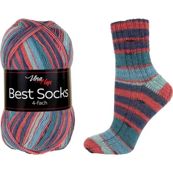 Vlna-Hep Best Socks 7355 – maliny a borůvky