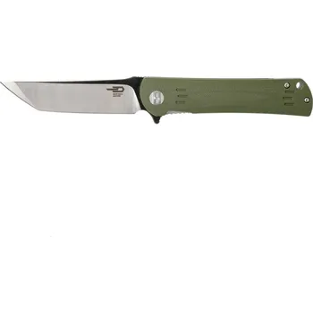 kapesní nůž Bestech KENDO D2, černá+satén, armádní zelená G10 BG06B-2