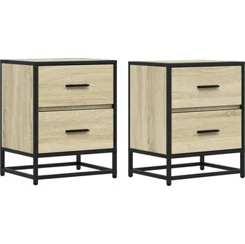 Noční stolek Noční stolek dub sonoma 40x31x50 cm se 2 zásuvkami