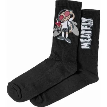 Pánské ponožky Meatfly ponožky Fly Black | Černá | Velikost M
