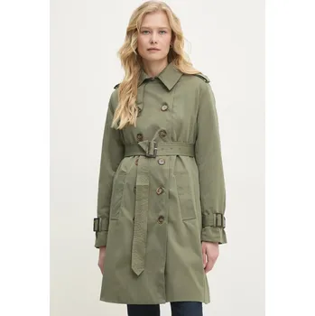 Dámský kabát Trench kabát Answear.LAB tr008.flk zelená 91X, vel. S