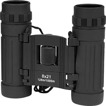 Dalekohled Dalekohled 8 x 21 černý + pouzdro (Universální dalekohled 8 x 21 v jednobarevném provedení a praktickým pouzdrem)