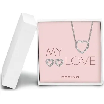 Náhrdelník Dárková sada náhrdelník + naušnice Bering Arctic Symphony 437-740-Silver + 5 let záruka a dárek ZDARMA