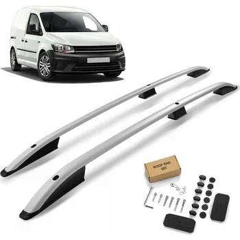 Tuning Střešní nosiče Volkswagen Caddy IV SA | DU L1 | SWB 2015-2020 Stříbrné, krátká verze