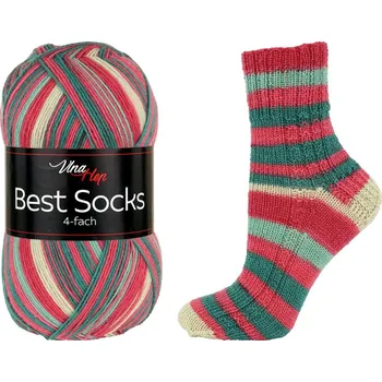 Vlna-Hep Best Socks 7358 – jahoda s mátou