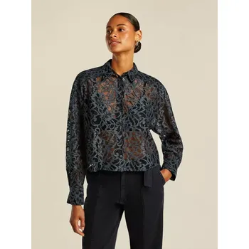 Dámská halenka BEAUMONT dámská halena černošedá krajková