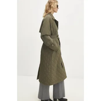 Dámský kabát Kabát Answear.LAB WA24.KPD051 zelená 87X, vel. S