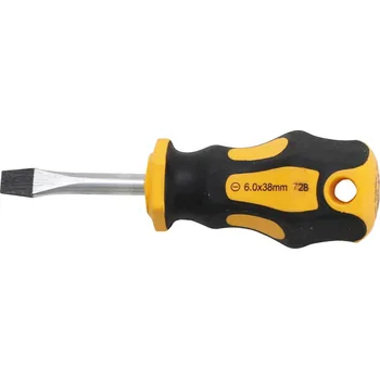 BGS technic Šroubovák plochý 6 mm, extra krátký 100 mm - BGS 728