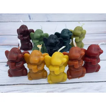 Svíčka Svíčka ze včelího vosku včela Bez balení zelené