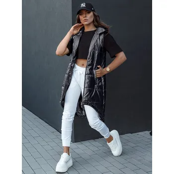 Dámská vesta Černá dámská pikovaná vesta MERIS DStreet černá 2949001