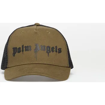 Kšiltovka Kšiltovka Palm Angels Spray Logo Trucker Cap Army Green/ Black Universal