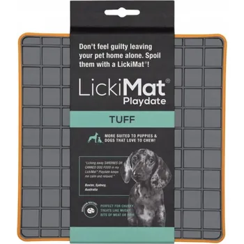 Miska pro psa Jedna silikonová miska LickiMat oranžová 0,1 l