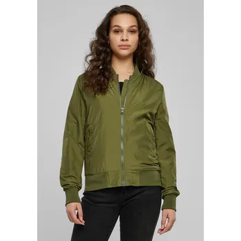 Dámské oblečení Dámská bunda Light Bomber Jacket olivová Urban Classics kaki 1752587