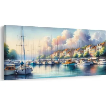 Obraz Dovido Obraz přístav s barevnými domy