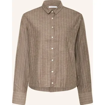 Dámská halenka Soluzione Dámská Košilová Halenka, hnědá / bílá, 42