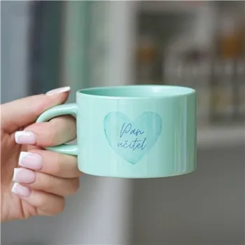 Zelený hrneček "Pan učitel"