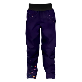 WAMU Softshellové kalhoty dětské DUHOVÁ KOČKA vel. 146-152