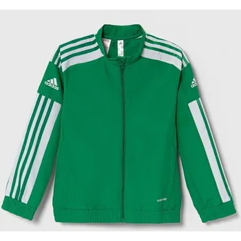 Dětská móda Dětská mikina adidas Performance SQ21 PREKT GP6440 zelená 77X, vel. 176