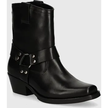 Jezdecká obuv Westernové kožené boty Steve Madden Quintana SM11003295.017 černá 99X, EUR 40