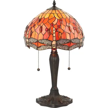 Lampička Endon 64092 - Stolní lampa Tiffany DRAGONFLY 2xE27/60W/230V pr. 30 cm