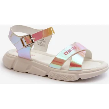 Dívčí sandály BIG STAR SHOES Dětské sandály Big Star BIG STAR SHOES bílá | krémová 2708222