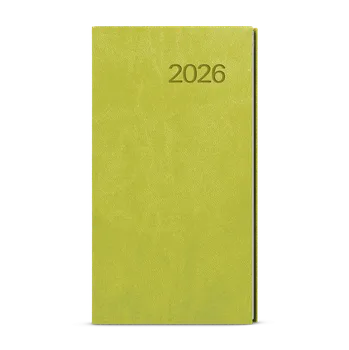 Diář Baloušek Tisk Jakub Vivella 7,5 x 15 cm týdenní 2026 zelený