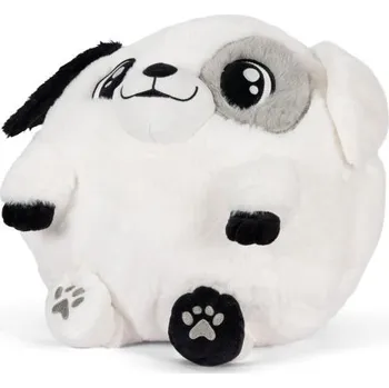 plyšák Cozy Noxxiez HW747 Bílý pes - hřejivý plyšový polštář 3 v 1