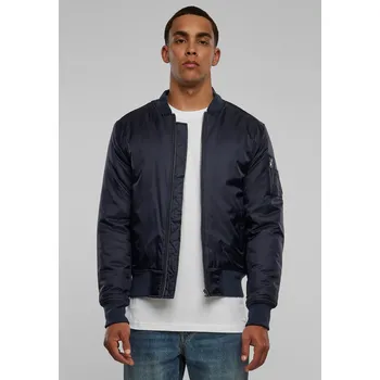 Pánský bomber Bunda Basic Bomber Jacket v námořnictvu Urban Classics černá | modrá 1751046